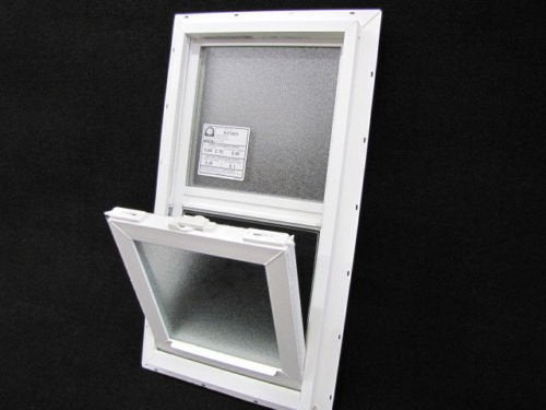 Mobile Home Window OBSCURED Glass 14X27 Insulated Vinyl Thermopane Lower Tilt Sash Screen Included