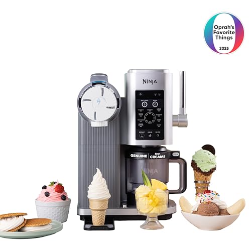 Ninja CREAMi Scoop & Swirl Ice Cream Maker, Soft Serve Desserts, Sorbet, Milkshakes, Frozen Yogurt and More, 13-in-1 Programs, Includes Handle and Two 16 oz 2-in-1 Pints, NC701