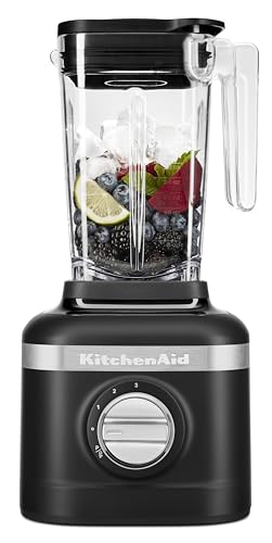 KitchenAid K150 3 Speed Ice Crushing Blender with 2 Personal Blender Jars - KSB1332Y - Black Matte