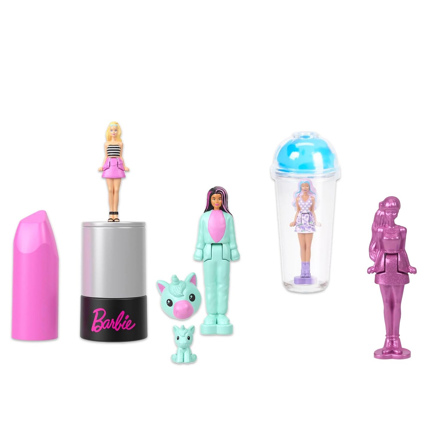 Barbie Mystery Reveal Doll Ultimate Play Set - Bundle with 4 Color Reveal and Mystery Dolls with Accessories Plus Stickers, More | Barbie Blind Bags for Kids, Girls