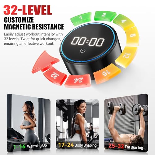 GOIMU Elliptical Machine, Elliptical Exercise Machine for Home with Hyper-Quiet Magnetic Driving System, Elliptical Trainer with 15.5IN Stride, 350LBS Loading Capacity