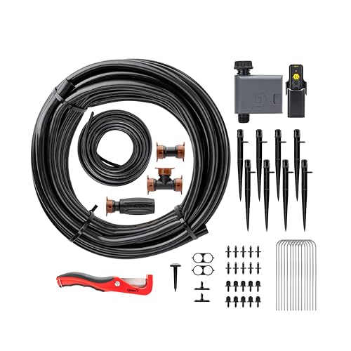 Orbit 69600 Shrub and Flower Bed Drip Irrigation Kit with B-hyve (Gen 2) Smart Hose Watering Timer