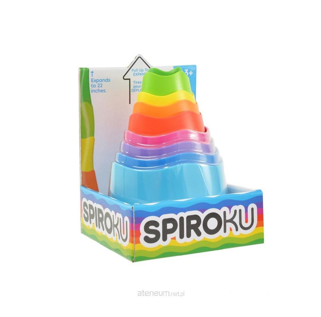 Fat Brain Toys SpiroKu - Stacking & Nesting Cylinders for Preschoolers, Kids 3+