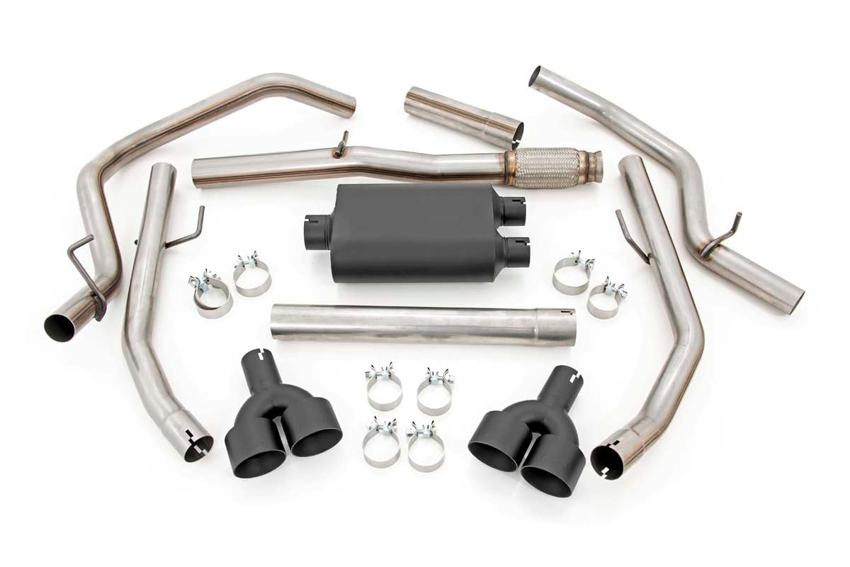 Rough Country Dual Cat-Back Exhaust for 19-24 Chevy/GMC Sierra |5.3L - 96011