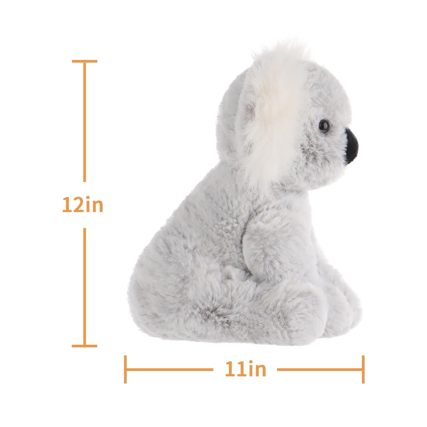 Apricot Lamb Toys Plush Gray Plush Koala Stuffed Animal Soft Cuddly Perfect for Child (Medium,12 Inches