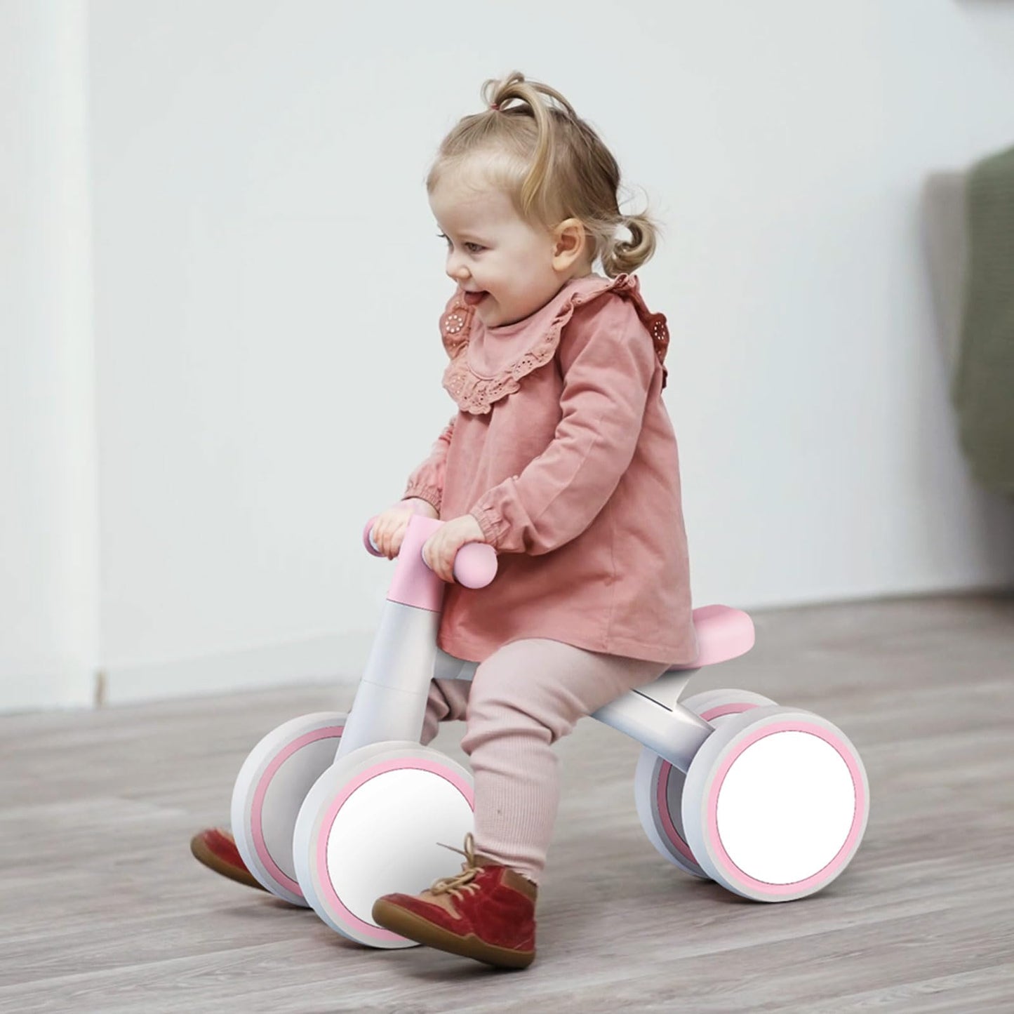 SEREED Baby Balance Bike Toys for 1 Year Old Girl Gifts, Baby Walker, One Year Old Girl Birthday Gifts, 12-24 Months Toddler Balance Bike, First Birthday Gifts