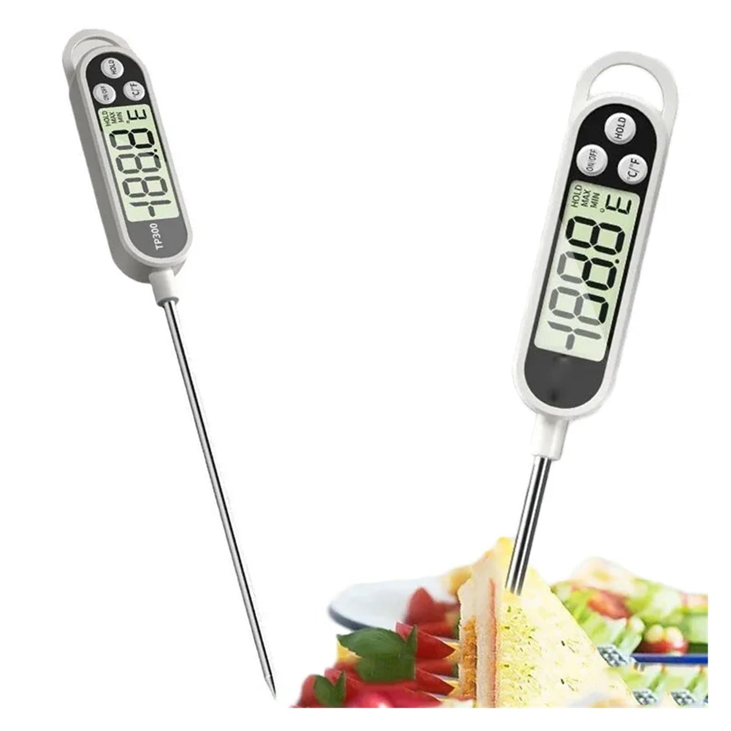 Type Food Thermometer Kitchen Digital Thermometer Meat Milk Cooking Food BBQ TP300 Electronic Temperature Gauge Tool