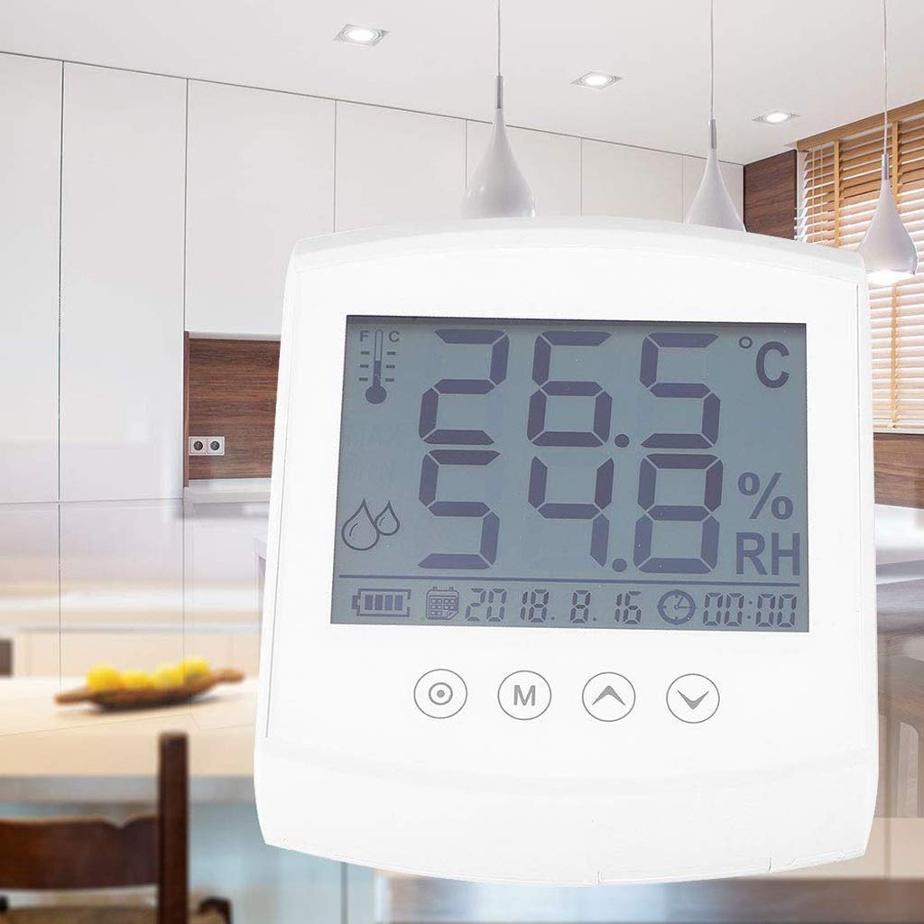 MVUYO Room Thermometer Digital Thermometer Indoor Room Hygrometer Temperature Humidity Humidor Gauge