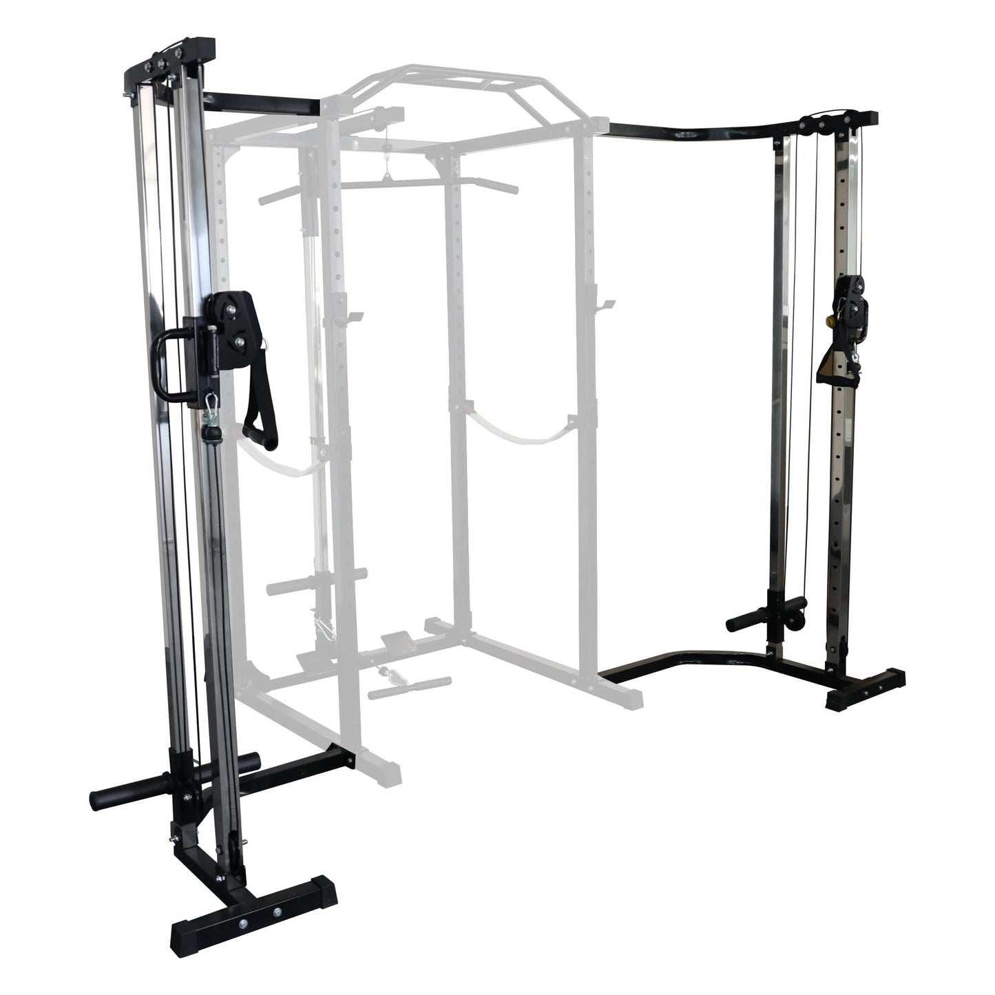 Black Cable Crossover Attachments for Home Gym