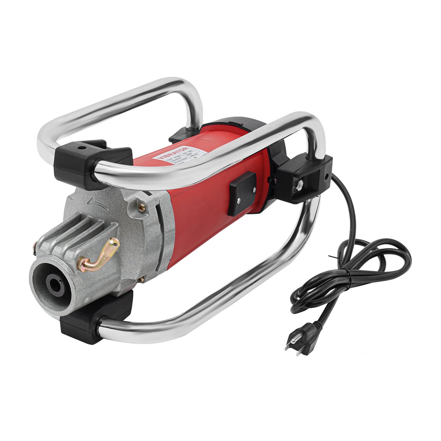 Electric Concrete Vibrator, 2000W 4300r/min, Copper Motor Handheld Concrete Vibrating Tool, Portable Pencil Cement Vibrator with Shaft of 13.12ft / 4m, Remove Air Bubble and Level Concrete (Red)