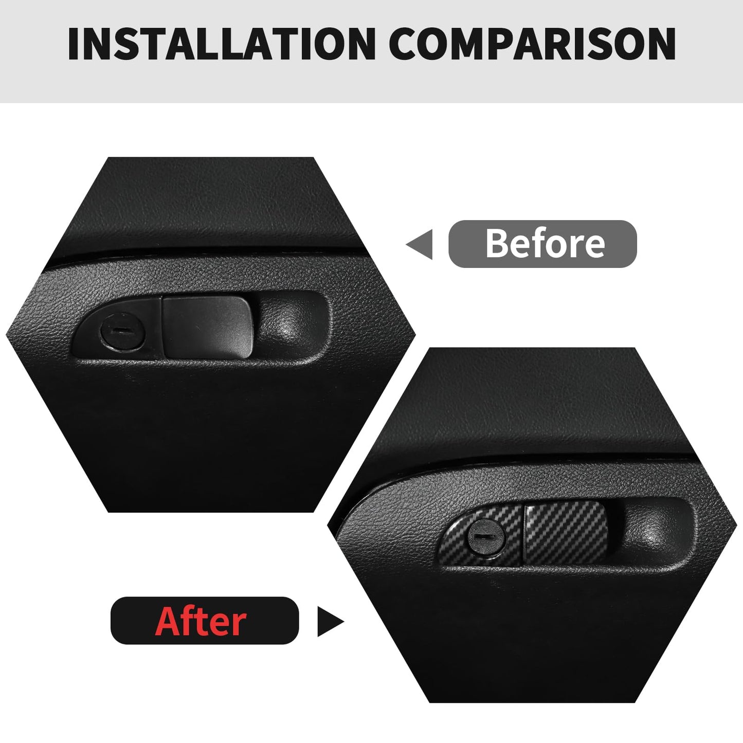RT-TCZ Carbon Fiber Interior Trim Kit Cover Center Console Decoration Accessories for Dodge Charger 2015-2025,20PCS