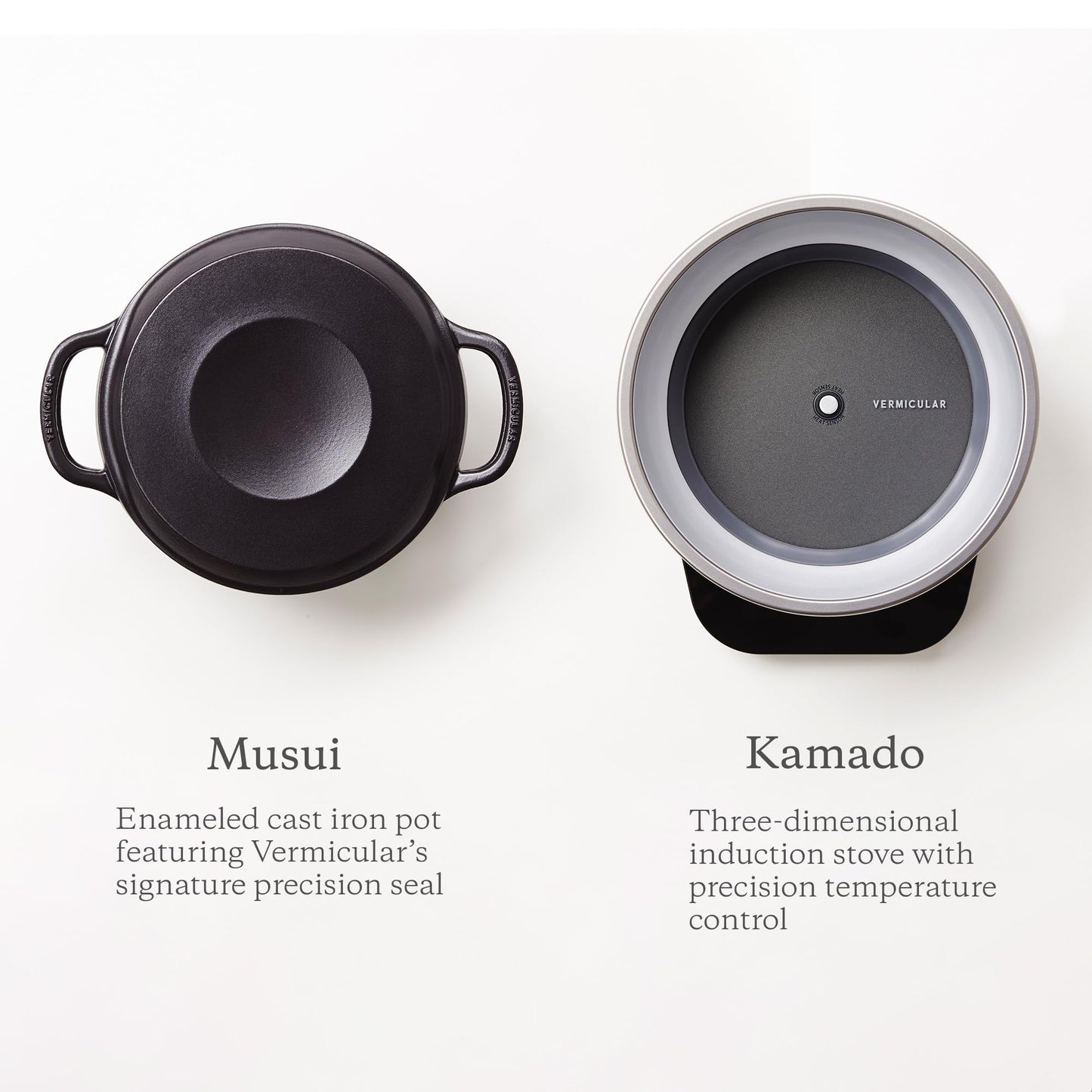 Vermicular Musui–Kamado (RICEPOT) | Cast Iron Induction Cooker | Precision Multicooker | Japanese Rice Cooker | Slow Cooker | Non-Toxic Enameled Cast Iron Pot | Sea Salt | US Model (120V)