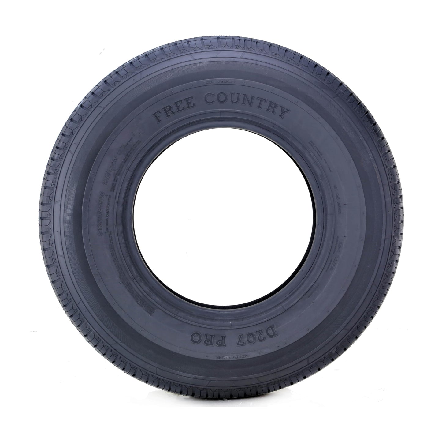 Free Country GRAND RIDE Set 2 PremiumTrailer Tires ST235/85R16 Radial 12PR Load Range F w/Scuff Guard