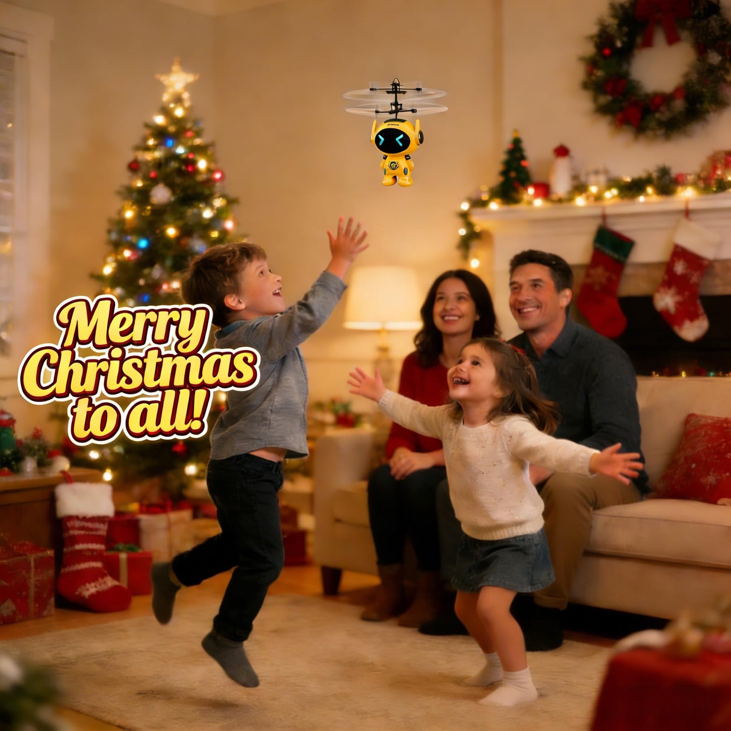 Flying Toys for Kids Mini Drones for Kids 8-12 with LED Light Indoor Rechargeable Mini Helicopter Toy Mini Robot Toy Cool Toys Gift for Boys & Girls Age 6-12