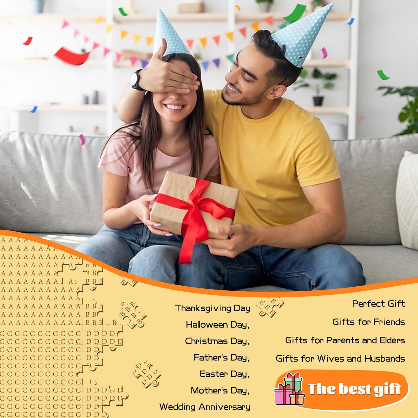 TangMosaic Magic Book Jigsaw Puzzles, 1000 Piece Puzzle for Adults, Family Puzzles Game, Fun Relaxing Challenging, Interlock Perfectly No Dust, Home Wall Decor, Gifts for Mother's Father's Day