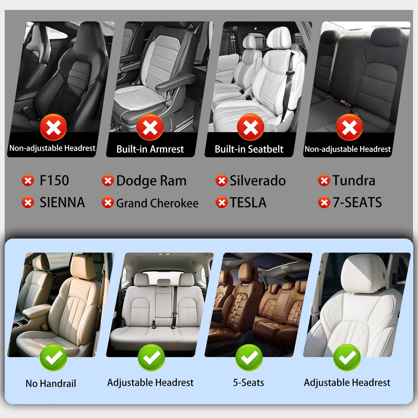 NS YOLO Universal Leather Car Seat Covers Full Coverage,Waterproof Custom Fit for Cars,SUVs and Trucks, Premium PU Leather Automotive Seat Protector with Anti-Slip Design,Pink Seat Cover for 5 Seats
