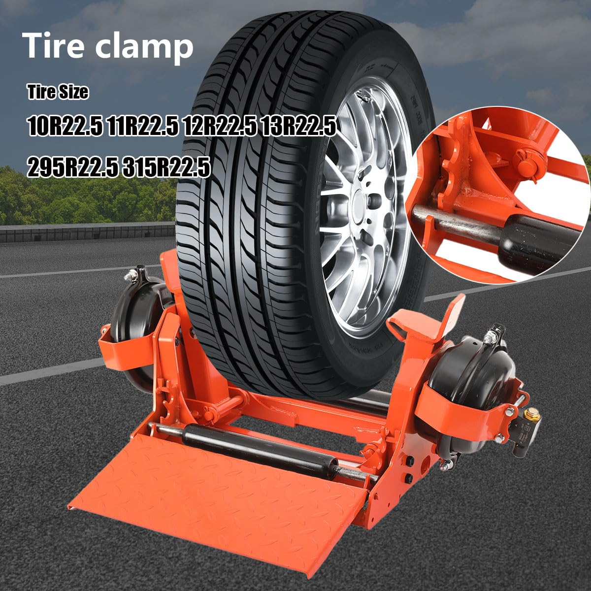 EWANYO Heavy Duty Semi Automatic Truck Tire Changer Tyre Changing Portable Pneumatic Dismounting for Tire Size 10R22.5 11R22.5 12R22.5 13R22.5 295R22.5 315R22.5