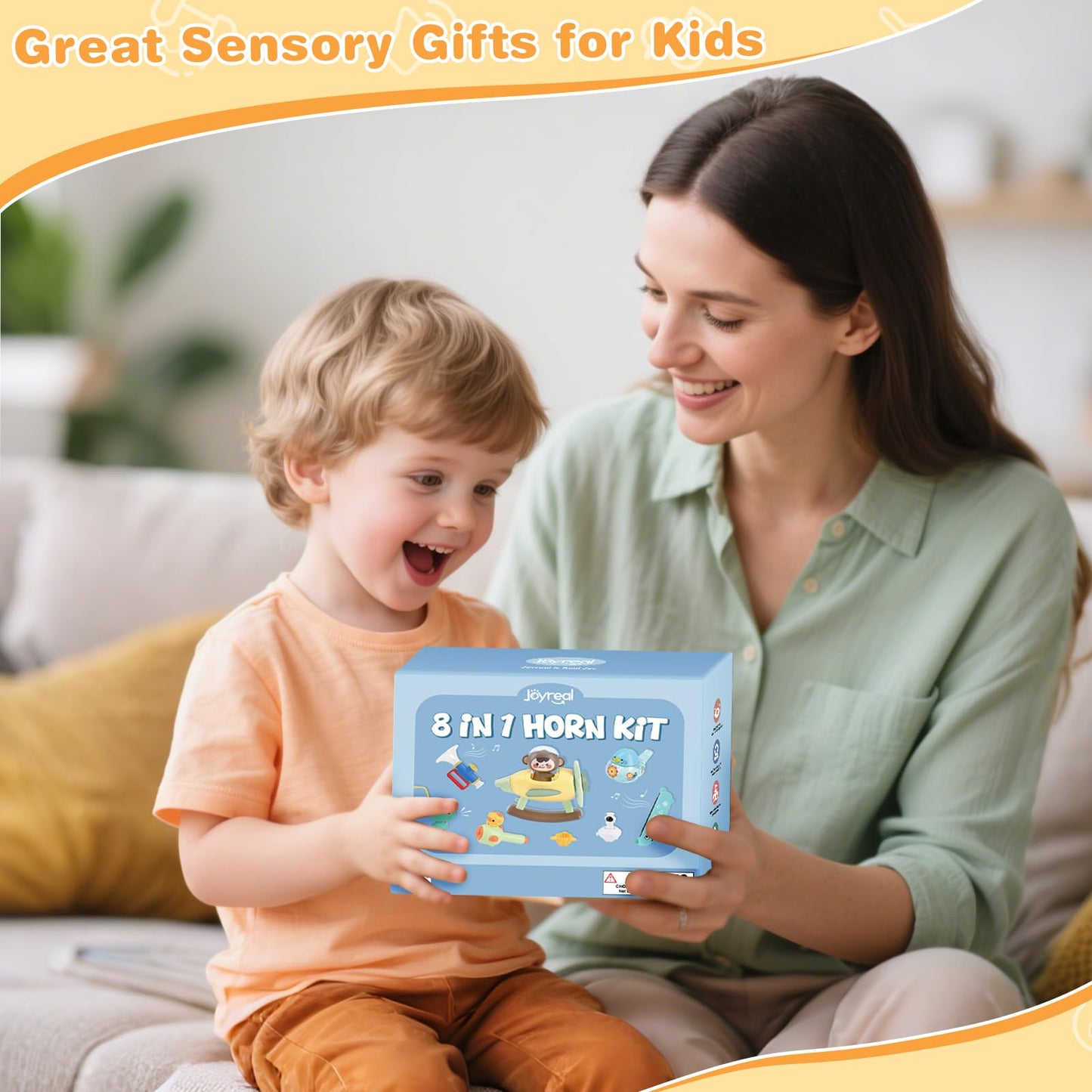 Joyreal 8 in 1 Sensory Toys for Kids with Whistle, Balloon Blower, Floating Blow Pipe Ball - Autism Sensory Product Oral Motor Therapy Tools - Speech Therapy Toys for Toddler 3+ Year Old Boy Girl Gift