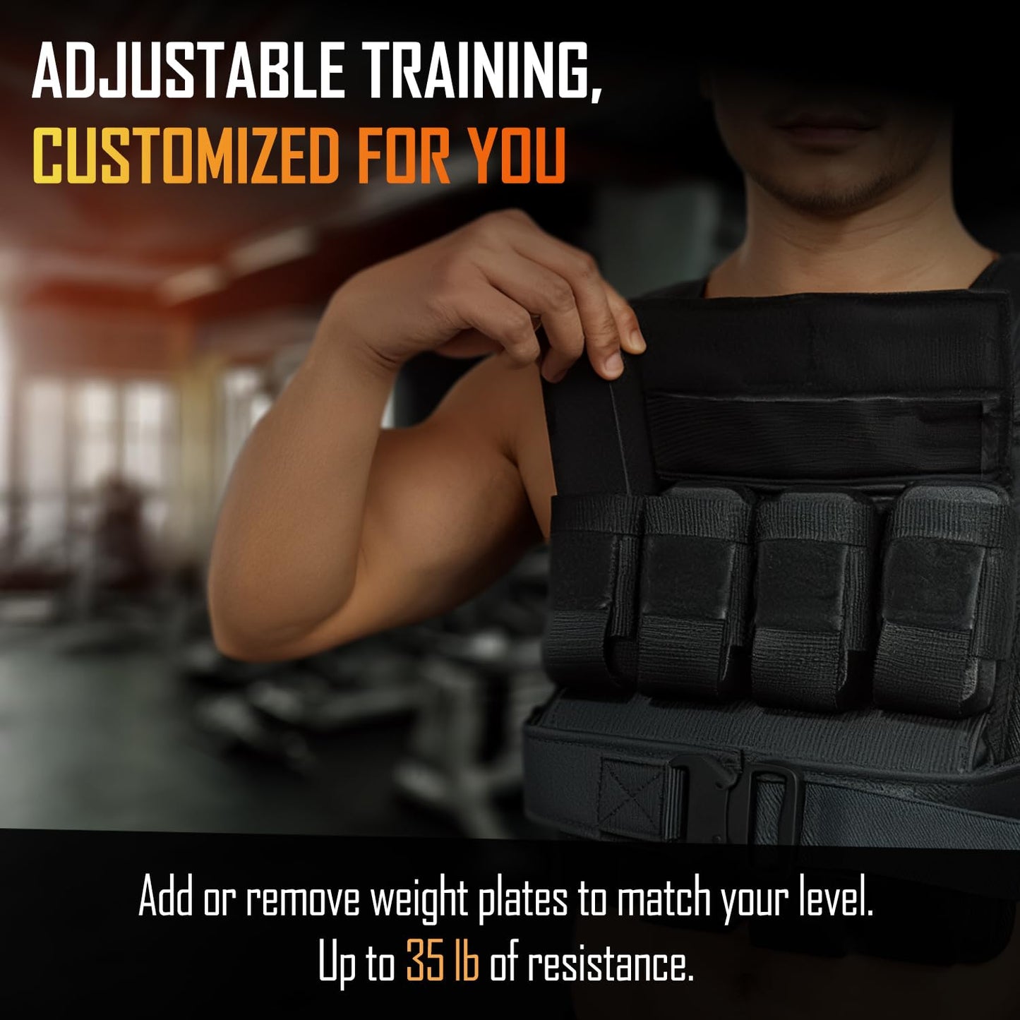 BoAction Vestly Pro – Adjustable Leather Weighted Vest for Men with Wrist & Ankle Weights (Up to 35 lb) – Premium Durable & Breathable Vest for Strength Training, Running, Cardio & Endurance