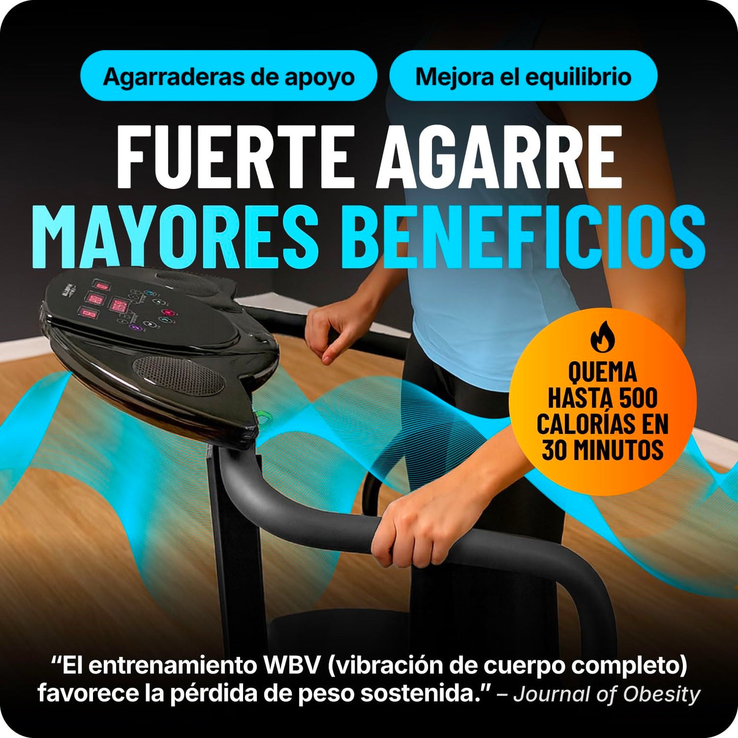 Bluefin Fitness Vibration Platform | Pro Model | Upgraded Design with Silent Motors and Built in Speakers