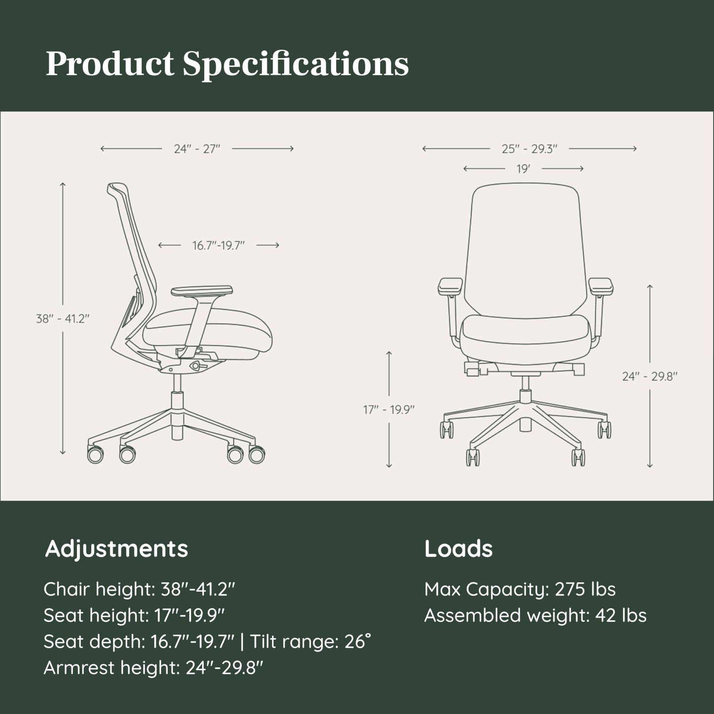 Branch Ergonomic Chair Pro - Mesh Office Chair with 14 Points of Adjustment - Height, Depth & Tilt Adjustable - 5D Armrests - Forward Tilt, Smooth Recline, and Lumbar Support - Black