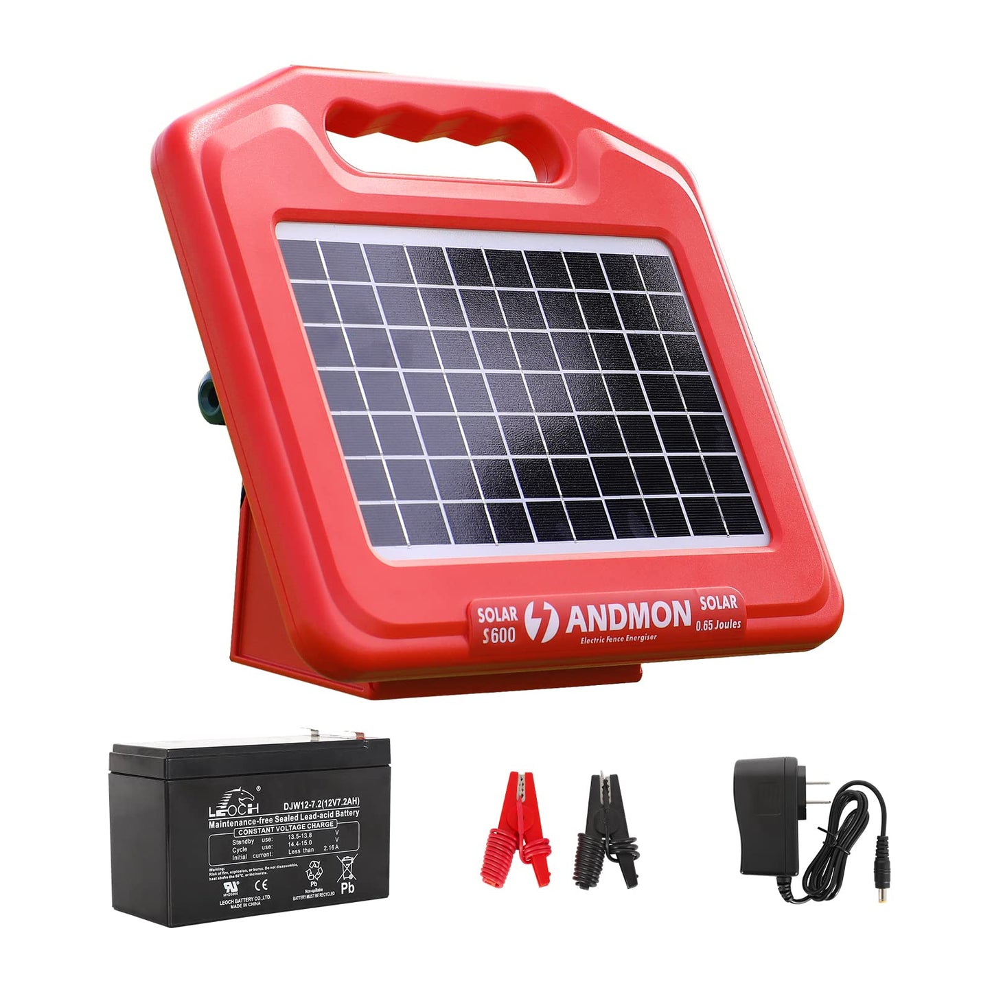 Solar Electric Fence Set: S600 + MINI250 Solar Electric Fence Charger, 0.53Joule & 0.18Joule for Versatile Protection