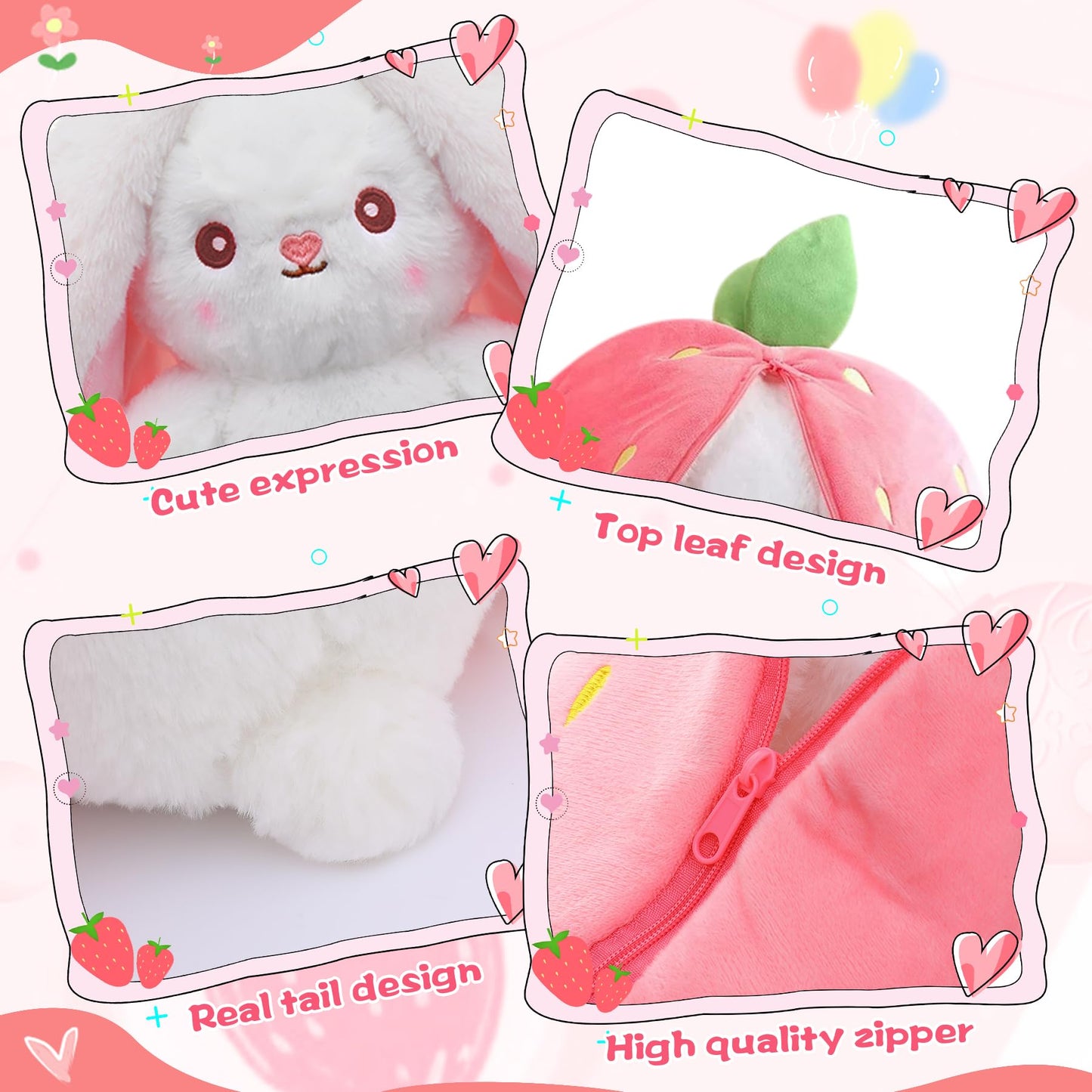 MIAODAM Breathing Stuffed Animal Penguin & Bunny Stuffed Animal Cuddle Bunny Stuffed Relief Anxiety Stuffed Perfect for Baby Toddler