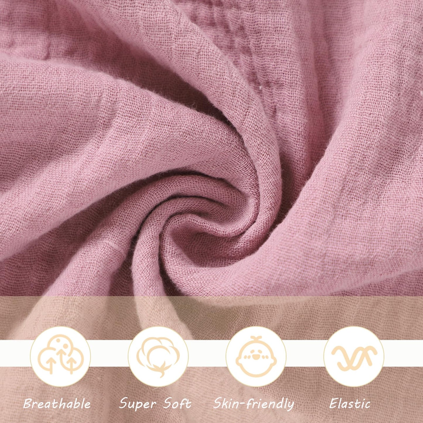 okdiy Organic Cotton Bunny Loveys for Babies,Newborn Baby Lovey Security Blanket,Lovies for Babies New Born Baby Unique Neutral Gifts Boys and Girls (Bunny-Baby Pink)