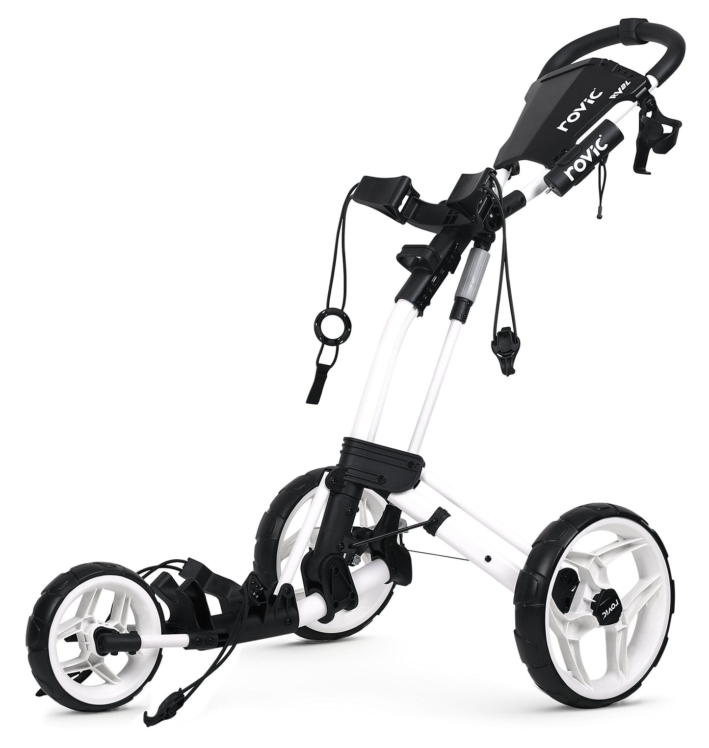 Rovic Model RV2L | 3-Wheel Golf Push Cart (Arctic/White)