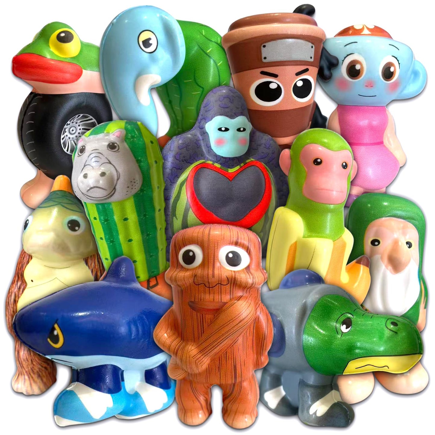 24 Pcs Italian Brainrot Toys Bulk for Kids Party Favors Brain Rot Squeeze Toys Tralalero Tralala Classroom Exchange Prizes Brainrots Birthday Decorations Goodie Bag Party Supplies