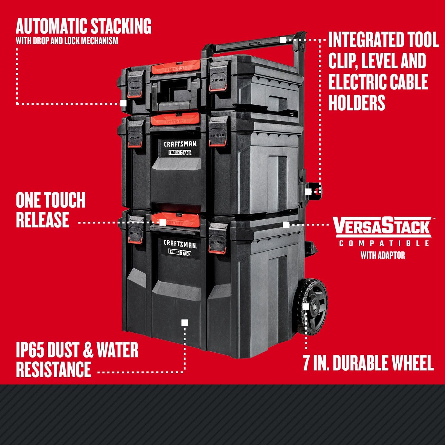CRAFTSMAN TRADESTACK Rolling Tower (CMST60420)