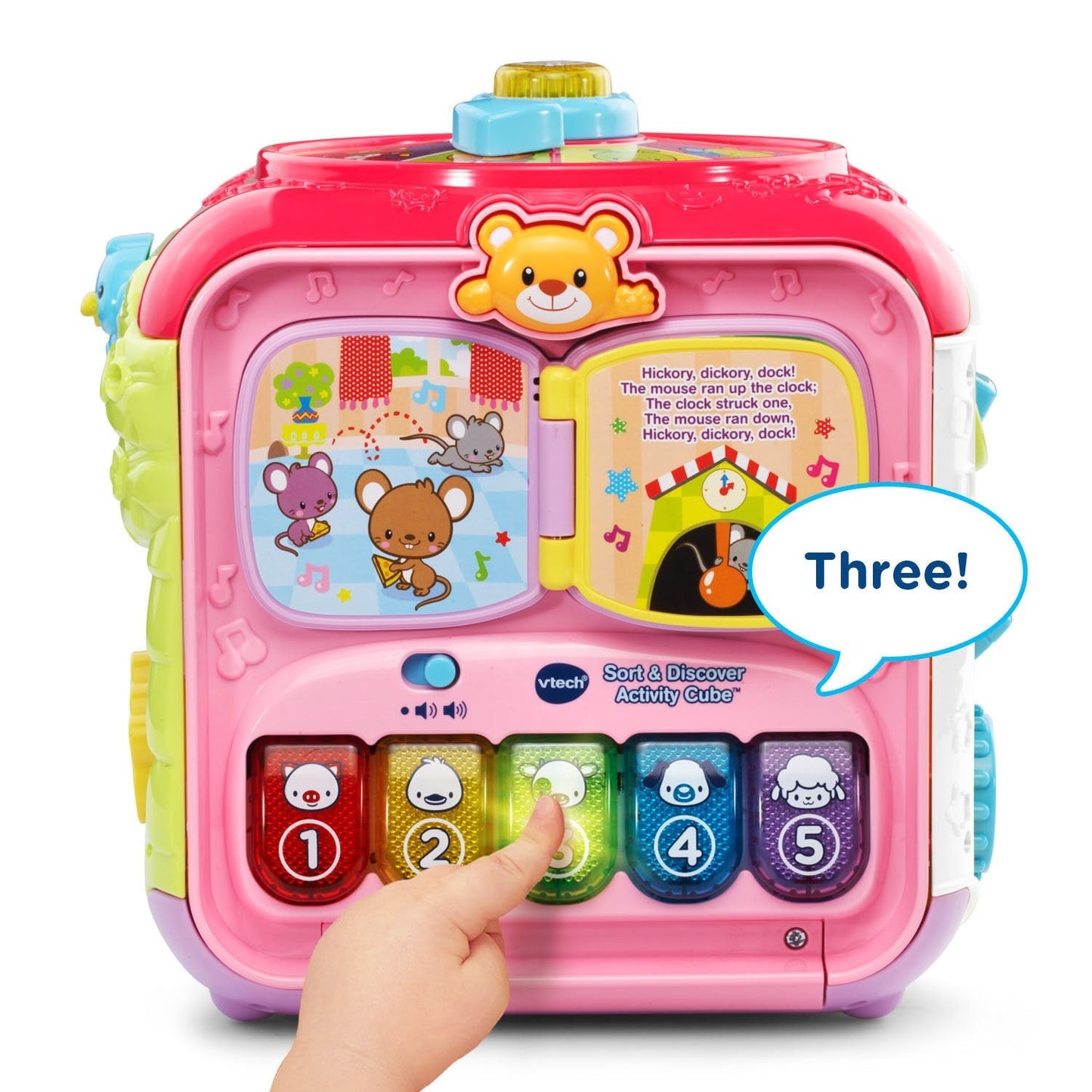 VTech Sort and Discover Activity Cube (Frustration Free Packaging), Pink