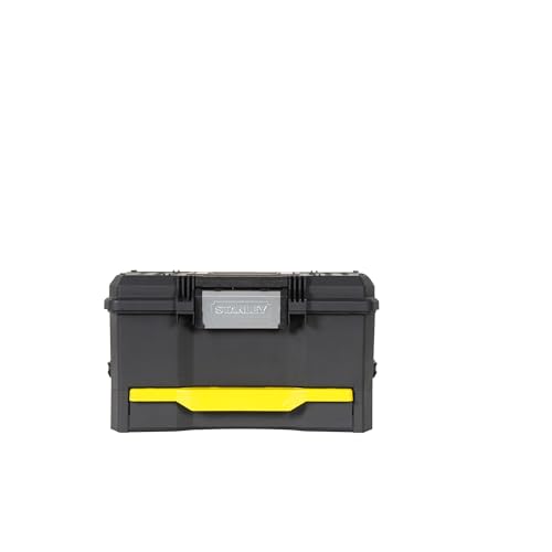 STANLEY Rolling Workshop Toolbox, Detachable Toolbox with Drawers, Flip Bin, Back Pocket, 7 Heavy Duty Wheels, 1-79-206