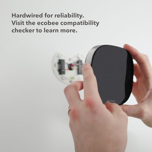 ecobee Smart Thermostat Premium with Smart Sensor and Air Quality Monitor - Programmable Wifi Thermostat - Works with Siri, Alexa, Google Assistant