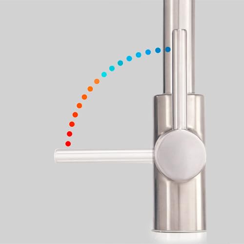 Pfister Stellen Kitchen Faucet with Pull Down Sprayer, Single Handle, High Arc, Stainless Steel Finish, LG529SAS