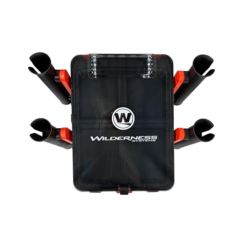 Wilderness Systems Kayak Crate - 4 Rod Holders - Kayak and Boat Tackle Storage - Fits Anglet Boats
