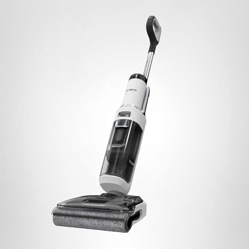 Tineco Floor ONE Stretch S6 Cordless Wet Dry Vacuum Cleaner, 180°Lay-Flat Smart Vacuum Mop, 40 Minutes Long Runtime 158℉ Flashdry Self-Cleaning, Dual-Sided Edge Cleaning Lightweight Floor Cleaner