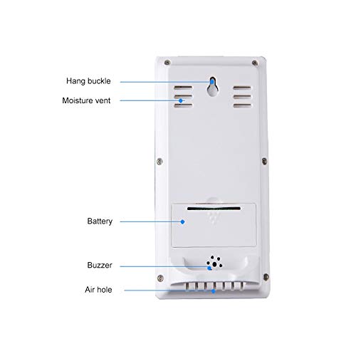 A1DFDFGOQSFG Digital Thermometer Hygrometer LCD Backlight Multifunctional Indoor LCD Digital Temperature Humidity Meter Clock Thermometer