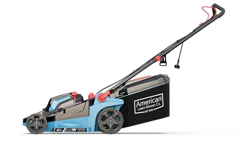 American Lawn Mower Company 51319 19-inch 13-Amp Corded Electric Push Lawn Mower with Grass Bag