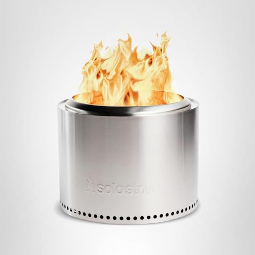 Solo Stove Bonfire 19.5" Smokeless Fire Pit with Removable Ash Pan | Portable Outdoor Fire Pit | Stainless Steel - Wood Burning Lightweight Fireplace | Ideal for 4-6 People, 20 lbs