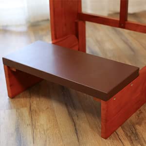 Volowoo Prayer Bench Stool,Solid Wood Prayer Kneeler with Bench and Folding Table Top in Home,Church Prayer Table Chair Padded Kneeler Shelf for Kneeling at Home,Religious Gifts