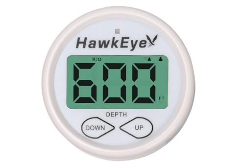 HawkEye DT2BX-TM In-Dash Depth Sounder with Air and Water Temperature (Includes Transom Mount Transducer)