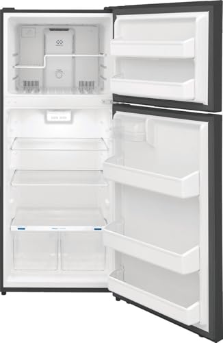 Frigidaire FFHT1822UV 18 cu. ft. Refrigerator with Spacious Interior Storage, Humidity Controlled Crispers to keep produce fresh for longer, Bright LED Lighting, Energy Star Certified, in Silver