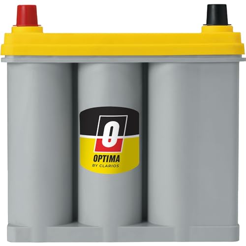 OPTIMA® Batteries High Performance D51 YELLOWTOP® Dual Purpose Sealed AGM Car, Truck and SUV Battery, 450 CCA, Maintenance Free, Versatile Mounting