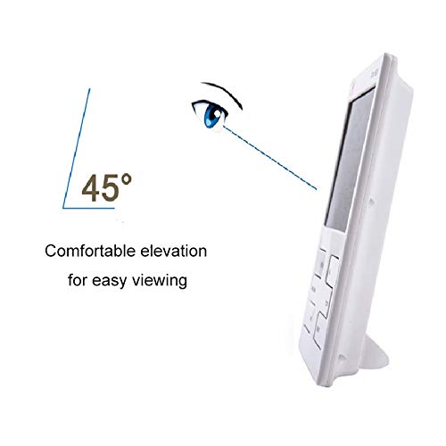 BERHUTJ Digital Thermometer Hygrometer LCD Backlight Multifunctional Indoor Temperature Humidity Meter Clock