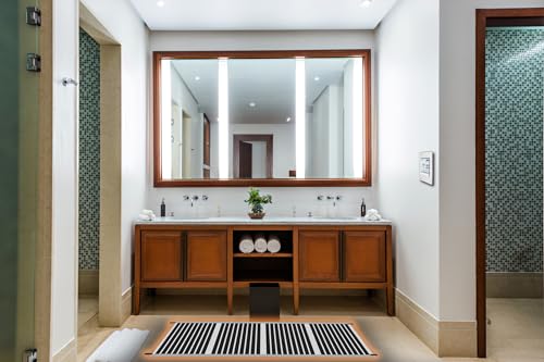 QuietWarmth Float 2-in-1 Kit QWF3X166F240VAL Radiant Floor Heating Mat w/Smart Home Thermostat for Laminate, Wood, Luxury Vinyl Floating Flooring- Cuttable Mat Size 3’x16.7' 240Volt (Covers 50sf)