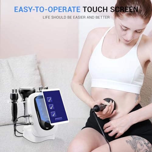 MEIQIER sens for Improvement in The Appearance of Cellulite Device Cellulite Massager Radio Frequency, White