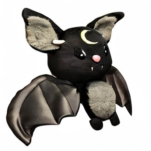 NatureMan Bat Plush Stuffed Animal Toys,Halloween Black Bat Decor Soft Hugging Plush Doll Toy Gifts,for Kids Birthday, Halloween, Christmas (Black,11.8inch)