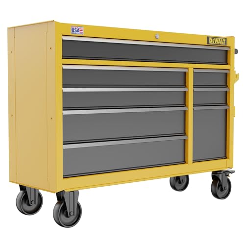 DEWALT Rolling Tool Chest with 8 Drawers, 52 Inch, 100lb Drawer Capacity, DEWALT Workshop Storage System Compatible (DWST52082)