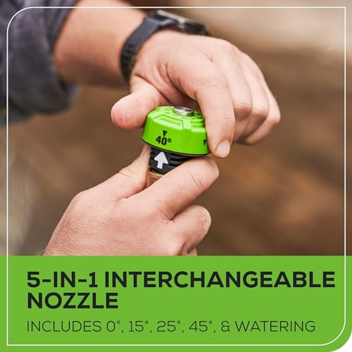 Greenworks 40V (600 PSI 0.8 GPM) Power Cleaner, 2Ah USB Battery and Charger Included